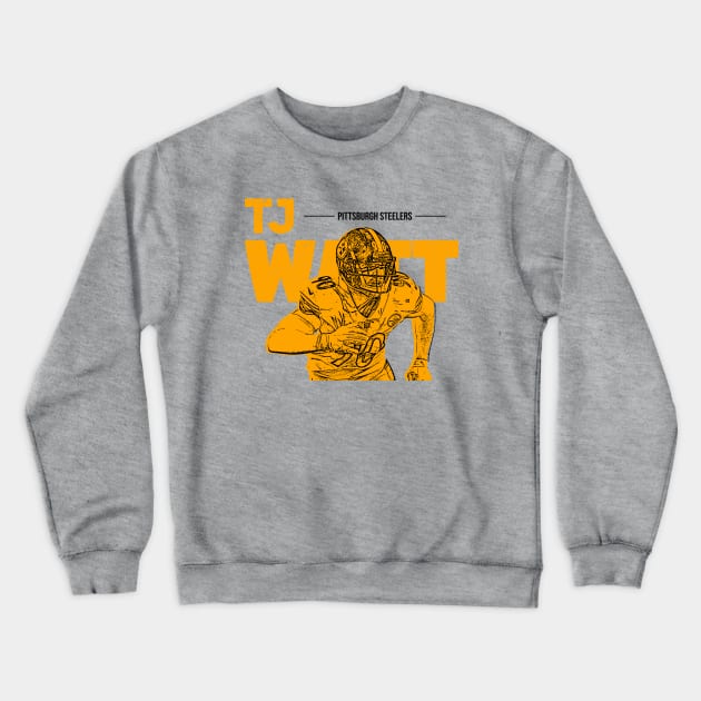 TJ Watt Crewneck Sweatshirt by Aloenalone